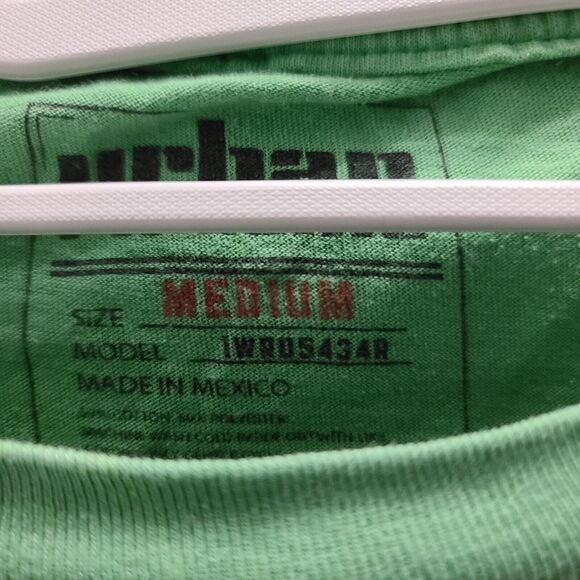 Urban Pipeline Mens T-Shirt Green Size Medium Cotton Blend So Awesome Pullover - Picture 4 of 12